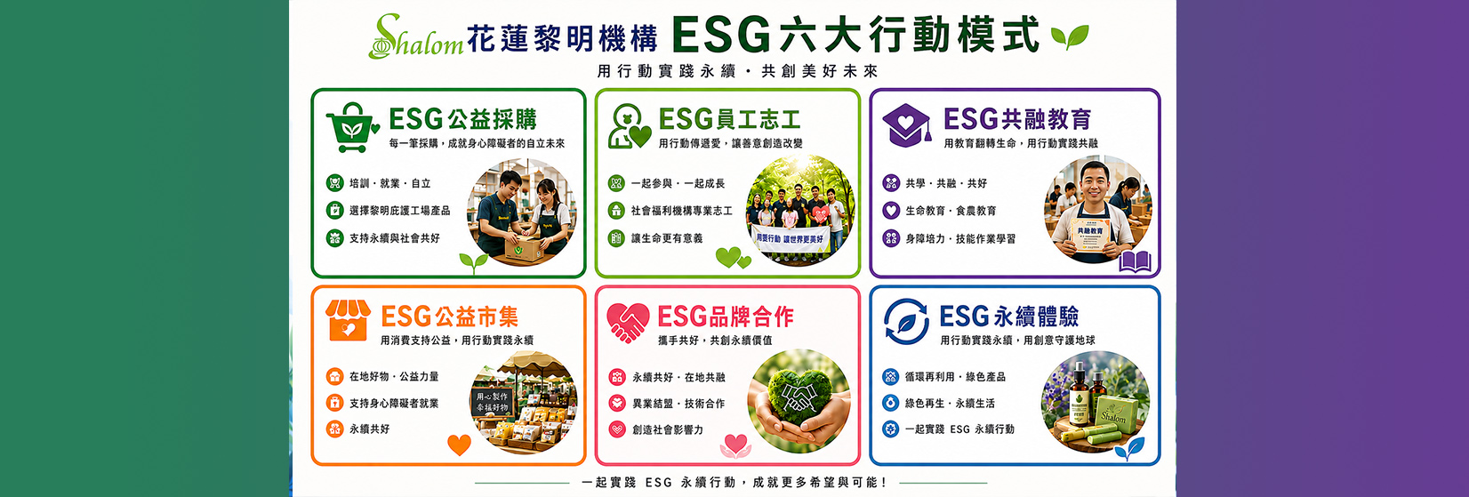 ESG六大行動模式(另開新視窗) ESG六大行動模式